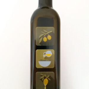 Olive bottle 500 ml glass from plastic dispenser for oils Everglass 1400-D1