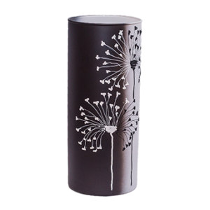 Ваза чорно-біла 26,5 см GlassStyle Х021 black and white