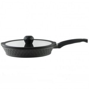 Сковорода с крышкой 28 см Black Ice Pepper Greblon C2 PR-6006