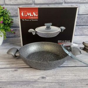 Омлетница с гранитным апп покрытием OMS 3214.04.05-20-1,25л-Grey