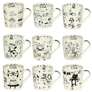 A cup Kittens and puppies sketch 280мл ST040-01-82