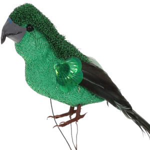 Decorative bird A parrot 12см, Colour - green BonaDi 112-502-8