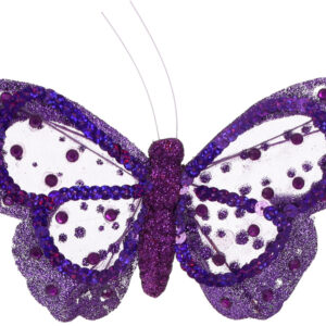 Decorative butterfly on клипсе 19см, Colour - purple BonaDi 117-900-1