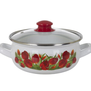 Кастрюля низкая Savasan Тюльпан 2 л 6289788