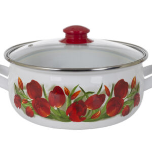 Кастрюля низкая Savasan Тюльпан 6289790 3,1 л