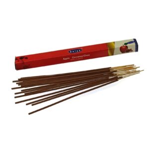 Apple Cinnamon Clove (Apple, Cinnamon, Clove) (Satya) pollen incense hexagon 34269