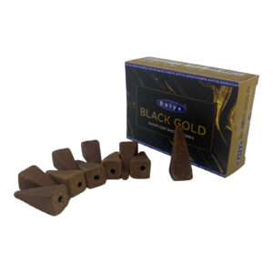 Black Gold Backflow Dhoop Cone (Чорне Золото)(Satya) 34981