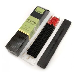 Aloe Vera 40 Stiks with Incense Holder (Благовония 40 штук с деревянной подставкой)(Tulasi) 34553