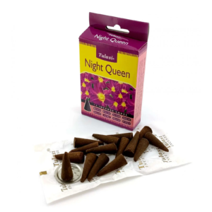 Night Queen Incense Cones (Tulasi) Cones 34420