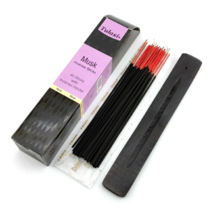 Musk 40 Stiks with Incense Holder (Tulasi) 34548