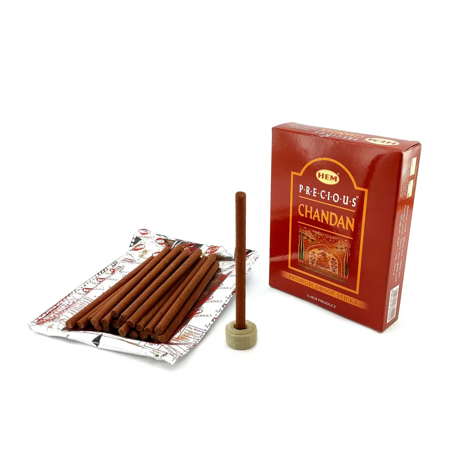 Precious Chandan Dhoop (Драгоценный Сандал)(Hem) безосновное благовоние 60 г. 34678