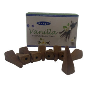 Vanilla Backflow Dhoop Cone (Ваніль)(Satya) 10 конусів в упаковці 34995