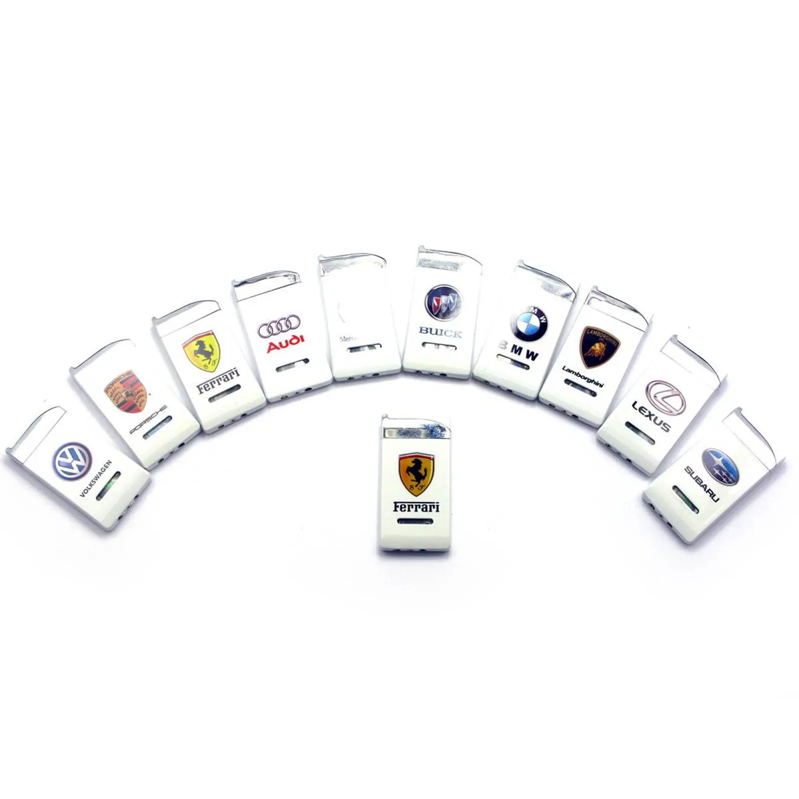 Gas turbo lighter Auto brands (6x3x0.6 cm) 27749