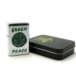 Запальничка бензинова Green Peace, бронзова, у подарунковій упаковці 28093