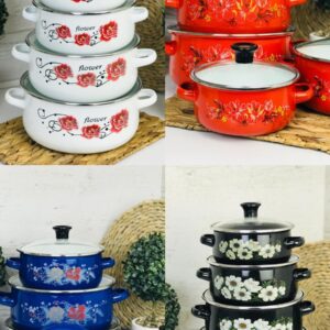 Set of enamel cookware GH 673EDG