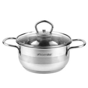 Кастрюля из нержавеющей стали 1.5 л 16х8 см Kamille KM-5411