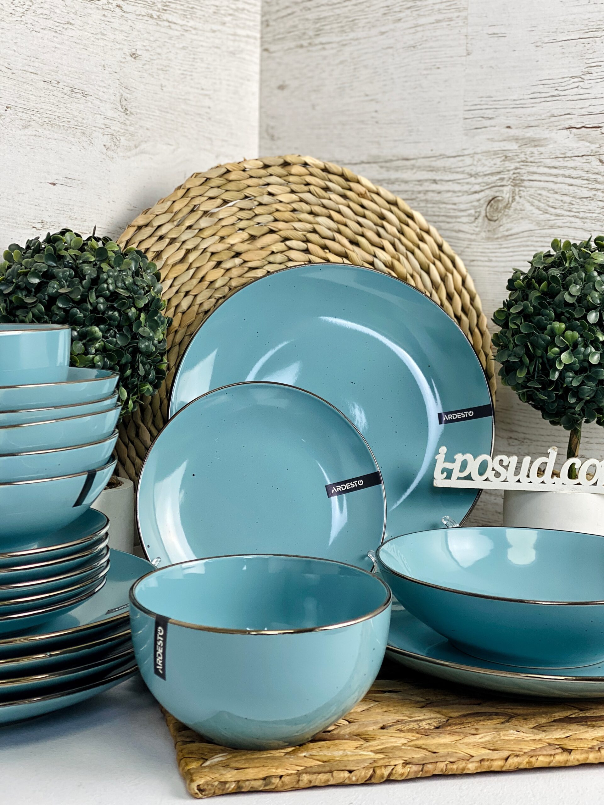 Tableware set 20 pcs Ardesto Bagheria Blue AR0020BGC