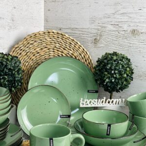 Набір посуду 24 пр Ardesto Bagheria Pastel green AR0024GGC