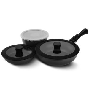 Set of frying pans 7-pr (2 scoops, removable handle + ladle) MR-4800-7