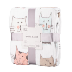 Ardesto Flannel blanket 160x200 cm 100% polyester, big cats ART0113PB