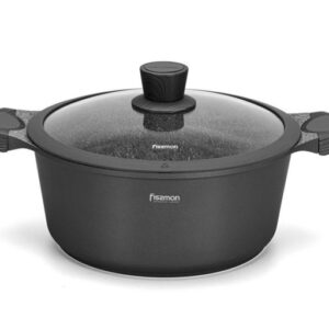 PRESTIGE saucepan 28x12,5 cm / 6,2 l with glass lid Fissman FS5049