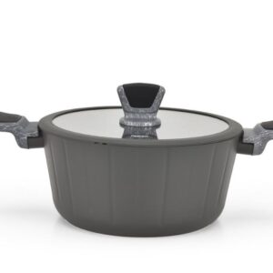 Saucepan STELLA 24x11,5 cm/4,2 liters with glass lid Fissman FS4286