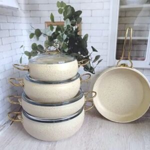 Набір посуду 7 предметів O.M.S. Collection OMS 3023 IND-Ivory