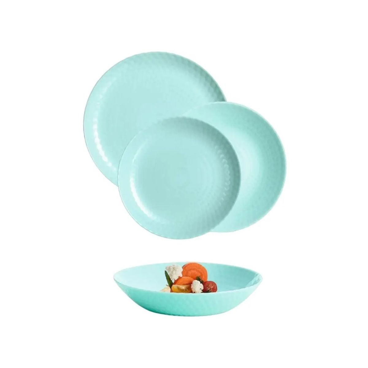 Table service Luminarc Pampille Turquoise 18 items Q6154