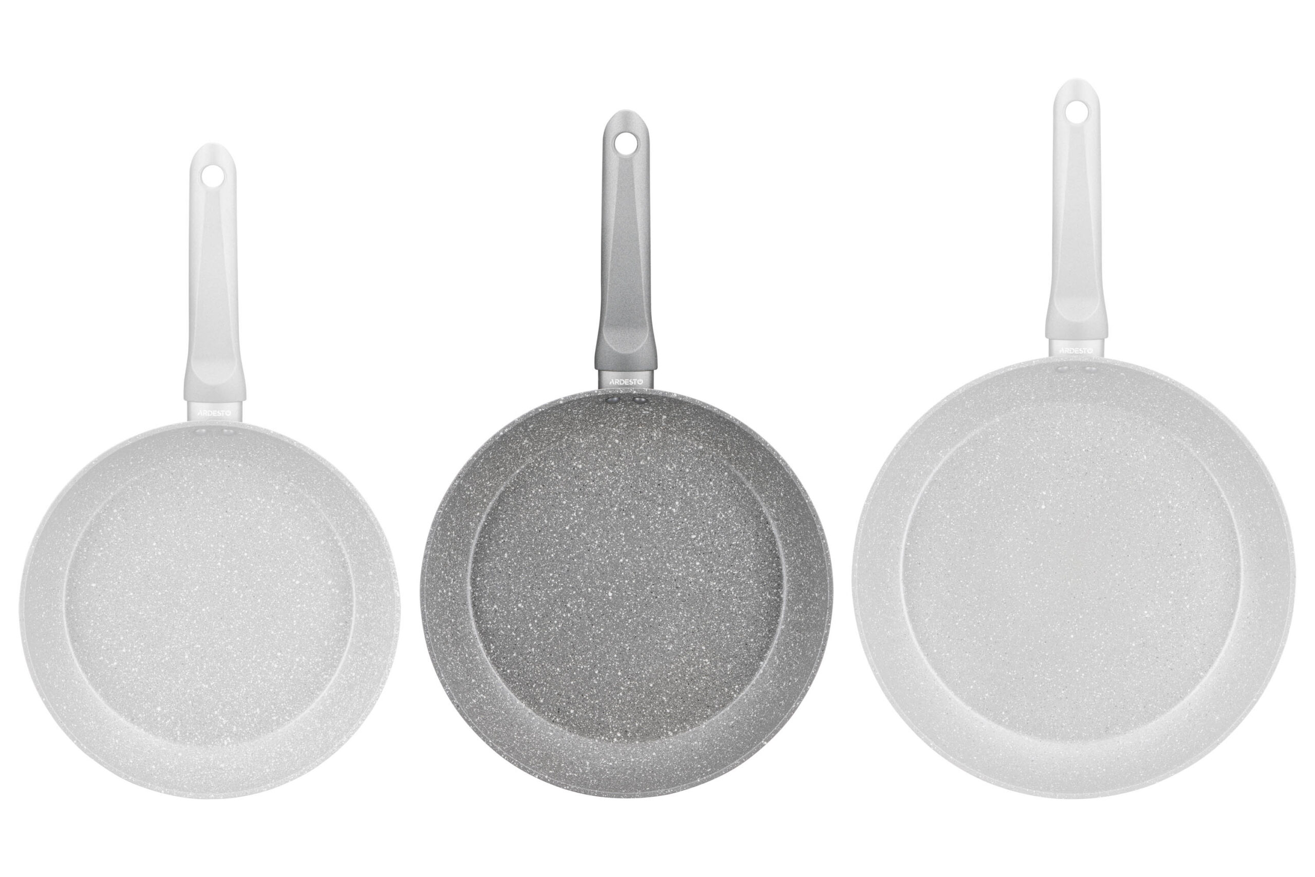 Ardesto Gemini Gourmet Vasto frying pan with lid 26 cm, gray, aluminum AR1926GSL - Image 3