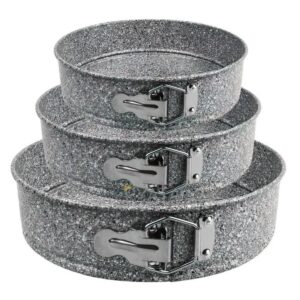 Set of 3 round molds removable bottom Granit (18/20/22cm) Maestro MR-1125-S