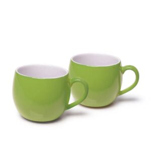 Set of two 320 ml mugs, color GREEN (ceramic) Fissman FS9520