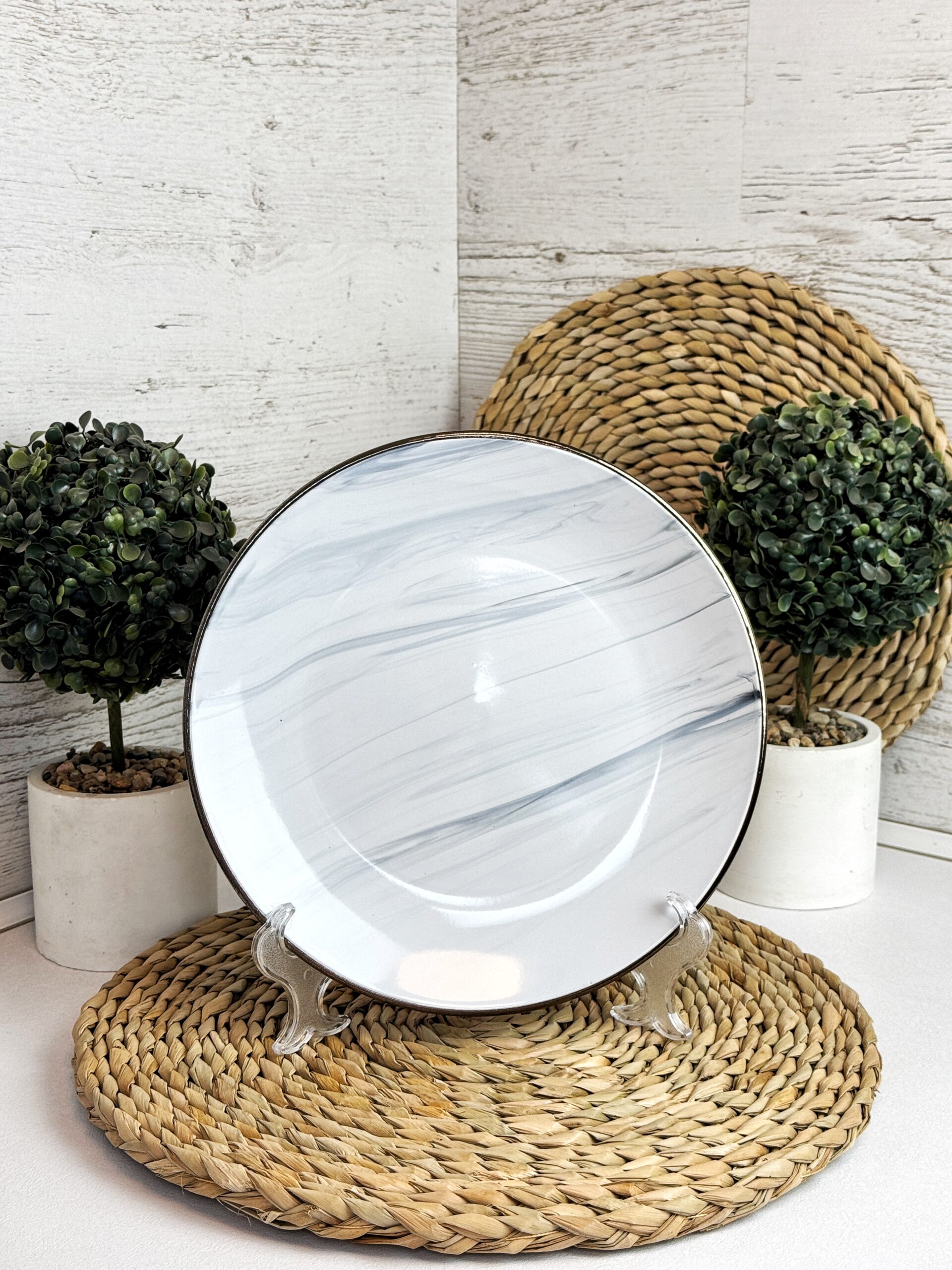 Intrendo Maritimo 28-piece dinner set Golden rim white IN0028MAR - Image 2