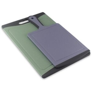 Set of 2 cutting boards 25x36 cm, 18x35,5 cm (plastic + TPR) Fissman FS8052
