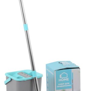 Набори д/прибирання IDEA HOME DS-342C Grey-Blue /НАБІР/з відром 4 л 120 см (DS-342C Grey-Blue)