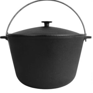 Cast iron Brizoll cauldron with lid 6 l KT06-1