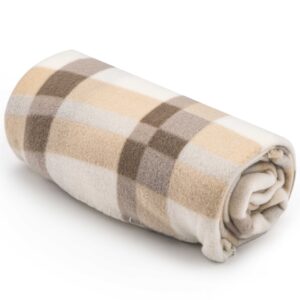 Ardesto Fleece blanket, 130x160cm, 100% polyester, cage, beige ART0711PB