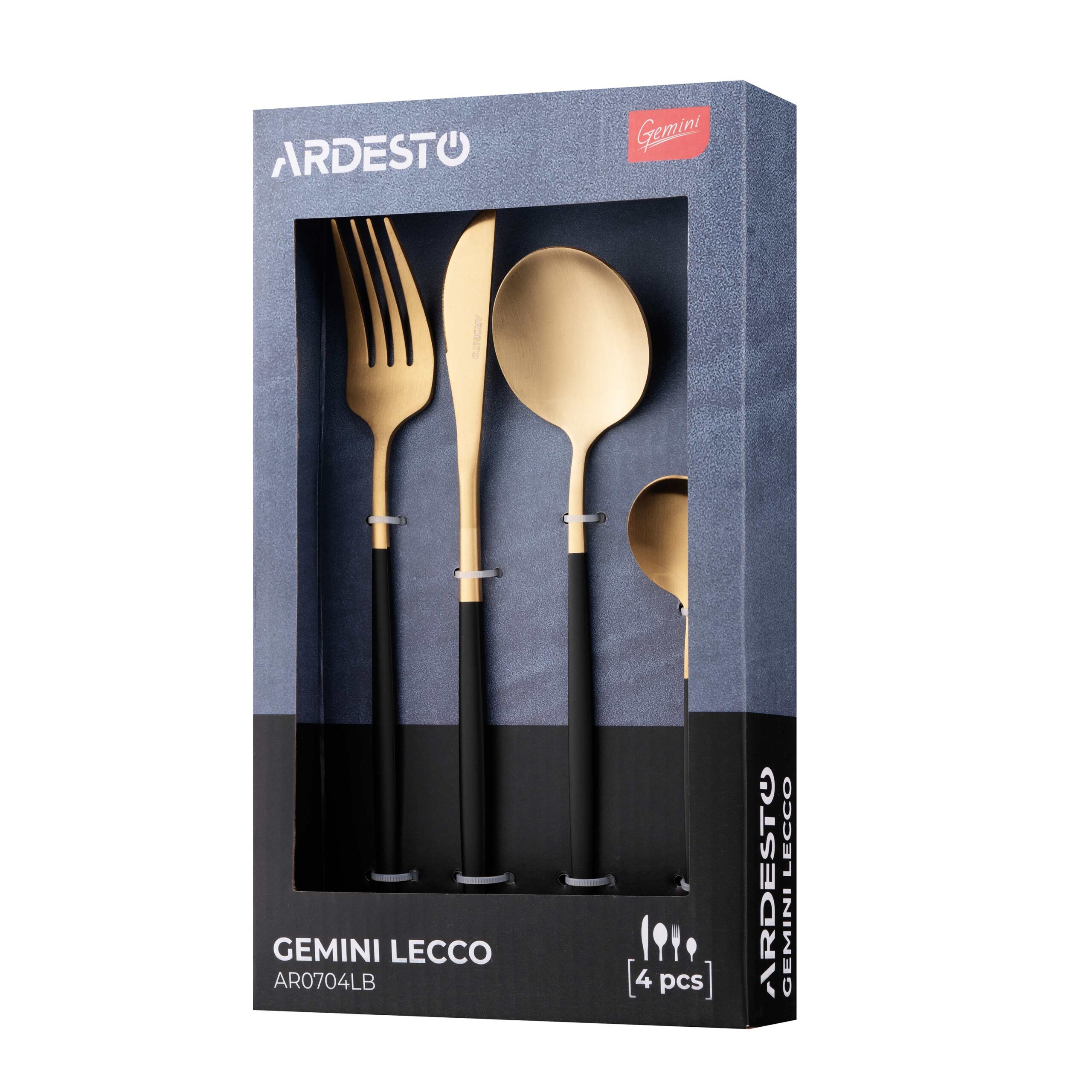 Набор столовых приборов Ardesto Gemini Lecco 4 прибора AR0704LB — изображение 2