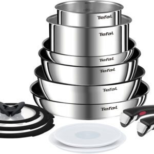 Набір посуду Tefal Ingenio Emotion, 13 пр., нержавіюча сталь, скло, пластик, бакеліт, сріблястий L897SD74