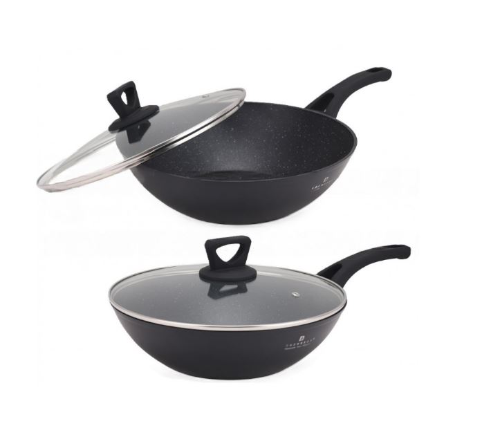 Wok with glass lid 3.3 L 28 cm EB-14101