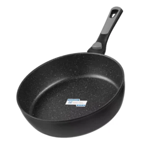 Deep frying pan with removable handle Ardesto Gemini Bari, 24 cm, aluminum, black AR1224B