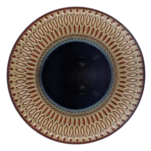 Тарелка подставная LOSK Dec Maori 27 см Brown/Blue L0480-XY4612A-11