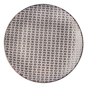 Тарілка десертна кругла 19,5 см LOSK Papercut Grey L0470-3B-012-S