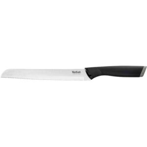 Tefal Comfort bread knife, with sheath, 20 cm, stainless steel, plastic, black K2213444