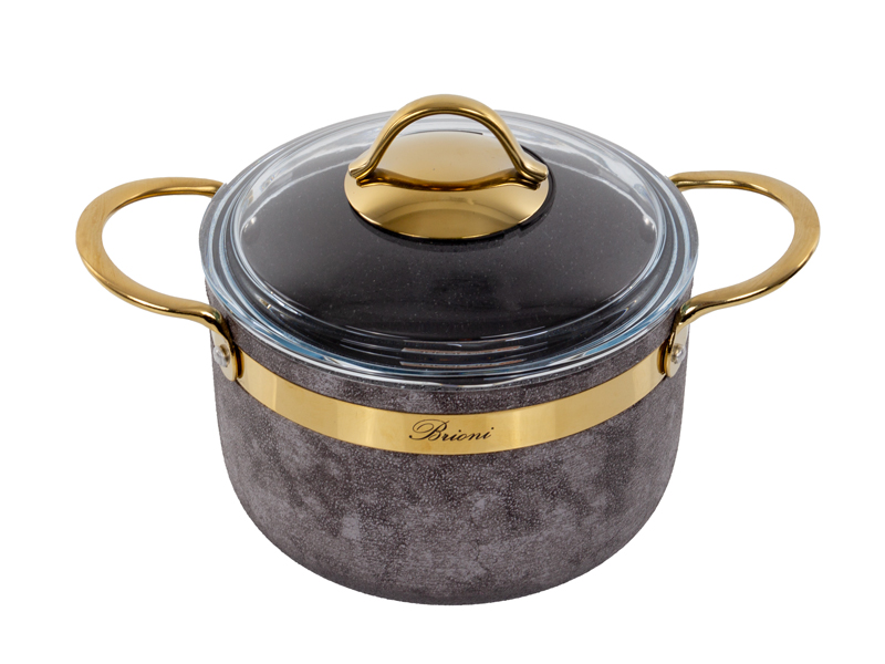 Каструля із кришкою Royal Stone Sandstone Gold 3 л 764-039