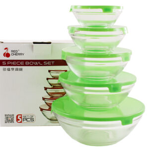 Set of 5 containers with lids Interos 00093741