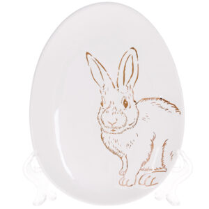 Блюдо керамічне овальне з малюнком Bunny 16.5 см BonaDi 795-217