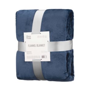 Ardesto Flannel Plaid Dark Blue Double 200x220 cm ART0220SB