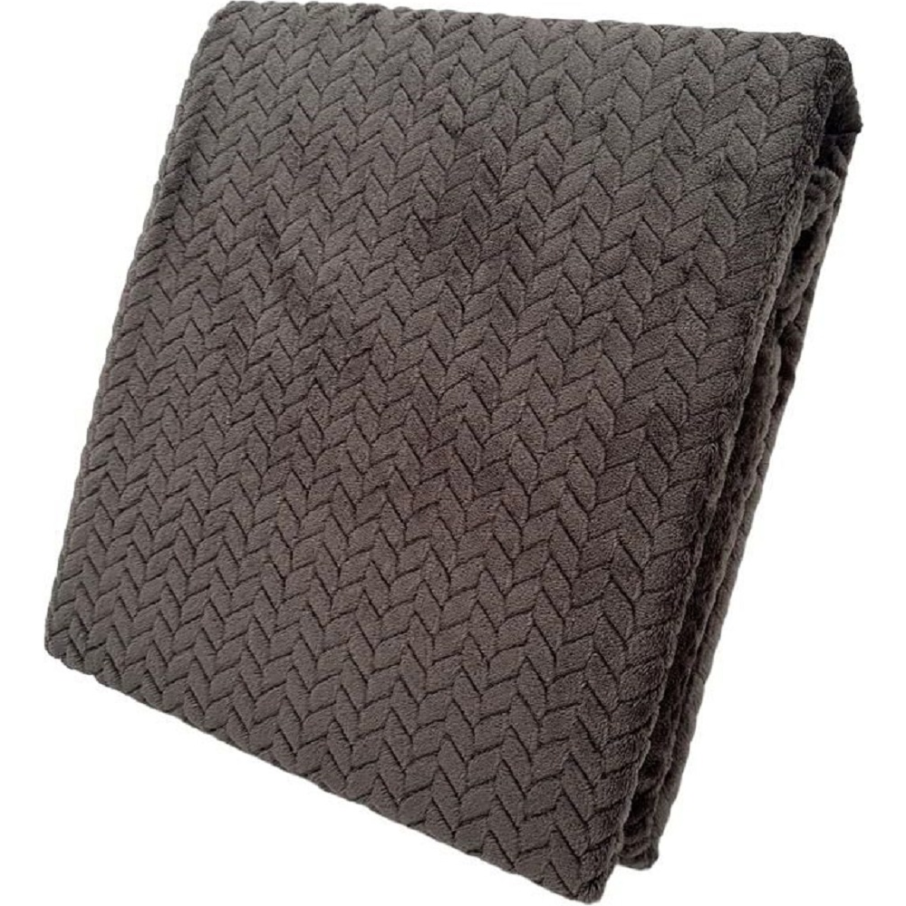 Плед Ardesto Jacquard Braid 200х220 см сірий ART0204JB