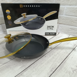 Сковорода з кришкою 26 см 2.2 л Edenberg EB-3419