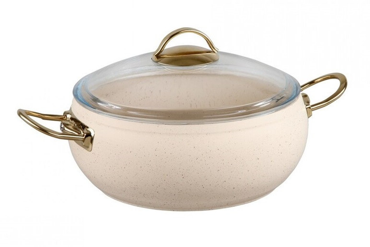 Saucepan 3 l (22 x 10 cm) OMS Collection OMS 3141-IND-22-3,0л-Ivory